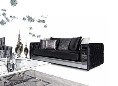 Chesterfield Sofa 3 Seater Living room Modern Design Sofas Textil Couches new